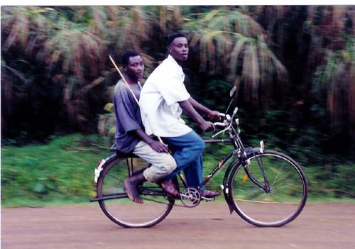 Fort Portal Uganda - 2 on bike