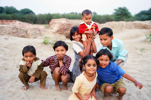 Agra - group of kids