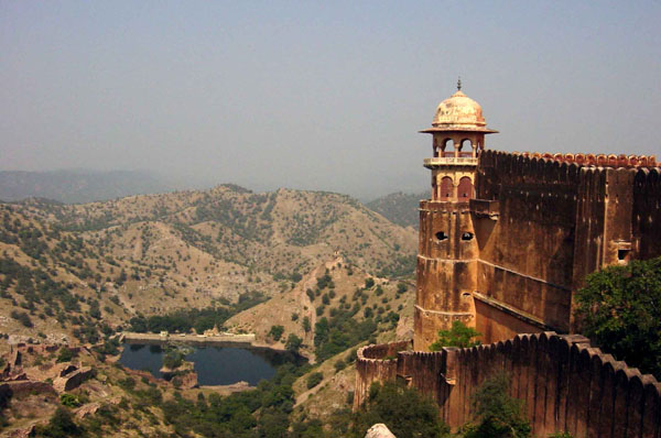 Jaipur - Jaighar Fort view of lake