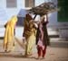 Pushkar - sweepers and wood lady