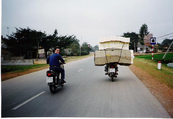 Hanoi - bike of boxes