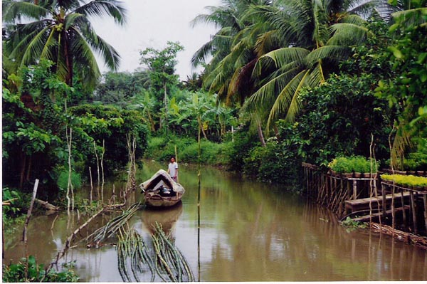 Mekhong Delta - cargo boat